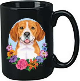 Beagle - Best of Breed Ceramic 15oz Coffee Black Mug