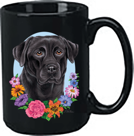 Labrador Retriever - Black - Best of Breed Ceramic 15oz Coffee Black Mug