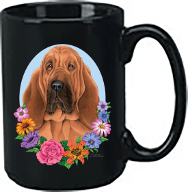 Bloodhound - Best of Breed Ceramic 15oz Coffee Black Mug