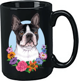 Boston Terrier - Best of Breed Ceramic 15oz Coffee Black Mug