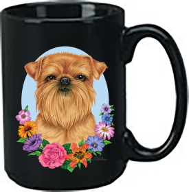 Brussels Griffon - Best of Breed Ceramic 15oz Coffee Black Mug