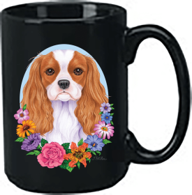 Cavalier King Charles - Blenheim - Best of Breed Ceramic 15oz Coffee Black Mug