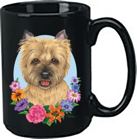 Cairn Terrier - Wheat - Best of Breed Ceramic 15oz Coffee Black Mug