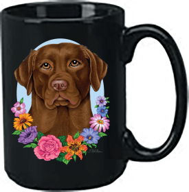 Labrador Retriever - Chocolate - Best of Breed Ceramic 15oz Coffee Black Mug