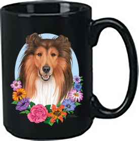 Collie - Best of Breed Ceramic 15oz Coffee Black Mug