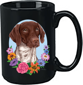 German Shorthaired Pointer - Best of Breed Ceramic 15oz Coffee Black Mug