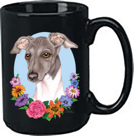 Italian Greyhound - Best of Breed Ceramic 15oz Coffee Black Mug