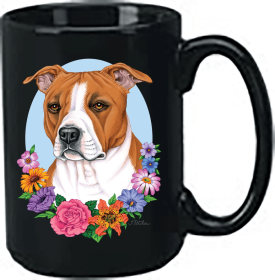 Pit Bull - Tan - Best of Breed Ceramic 15oz Coffee Black Mug