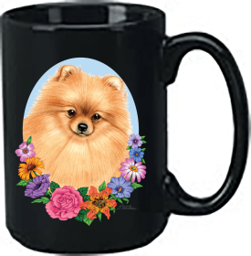 Pomeranian - Best of Breed Ceramic 15oz Coffee Black Mug