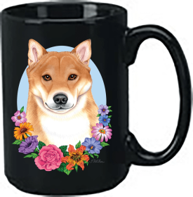 Shiba Inu - Best of Breed Ceramic 15oz Coffee Black Mug