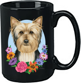 Silky Terrier - Best of Breed Ceramic 15oz Coffee Black Mug