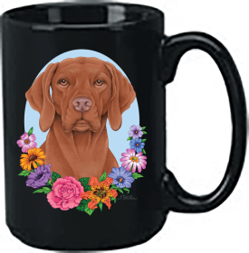 Vizsla - Best of Breed Ceramic 15oz Coffee Black Mug