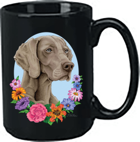 Weimaraner - Best of Breed Ceramic 15oz Coffee Black Mug