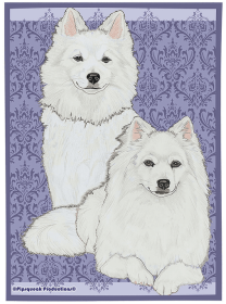 American Eskimo - Best of Breed Dog Breed Fleece Blanket