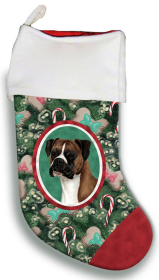 Boxer - Fawn - Uncropped - Best of Breed Christmas Stocking