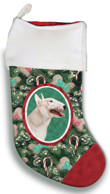 Bull Terrier - White - Best of Breed Christmas Stocking