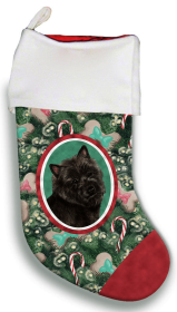 Cairn Terrier - Black - Best of Breed Christmas Stocking