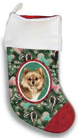 Chihuahua - Longhaired - Fawn - Best of Breed Christmas Stocking