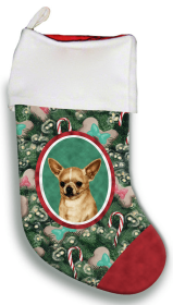 Chihuahua - Tan - Best of Breed Christmas Stocking