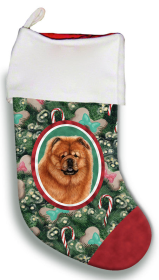 Chow Chow - Red - Best of Breed Christmas Stocking