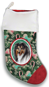 Collie - Blue Merle - Best of Breed Christmas Stocking