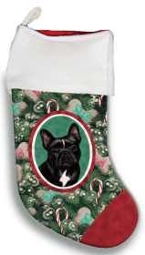 French Bulldog - Black and White - Best of Breed Christmas Stocking