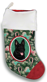 German Shepherd -  Black - Best of Breed Christmas Stocking