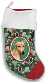 Greyhound - Fawn - Best of Breed Christmas Stocking