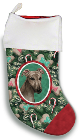 Greyhound - Grey - Best of Breed Christmas Stocking