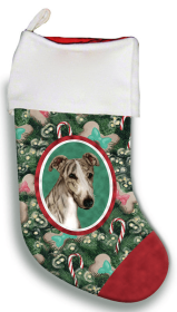 Greyhound - Brindle - Best of Breed Christmas Stocking