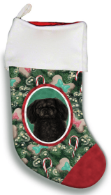 Pekingese - Black- Best of Breed Christmas Stocking