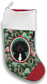 Portuguese Water Dog - Black - Bearded - Best of Breed Christmas Stocking