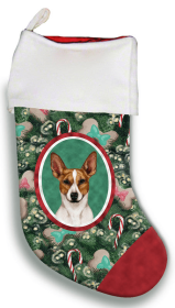 Rat Terrier - Brown and White- Best of Breed Christmas Stocking