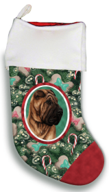 Shar Pei - Fawn- Best of Breed Christmas Stocking