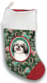 Shih Tzu - Silver- Best of Breed Christmas Stocking