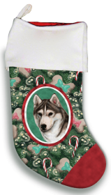 Siberian Husky - Grey- Best of Breed Christmas Stocking