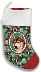 Siberian Husky - Red- Best of Breed Christmas Stocking