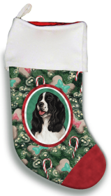 Springer Spaniel - Black and White - Best of Breed Christmas Stocking