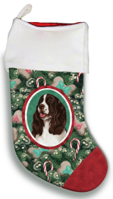 Springer Spaniel - Liver and White - Best of Breed Christmas Stocking