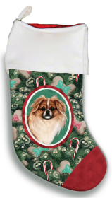 Tibetan Spaniel - Red- Best of Breed Christmas Stocking