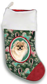 Tibetan Spaniel - Cream- Best of Breed Christmas Stocking