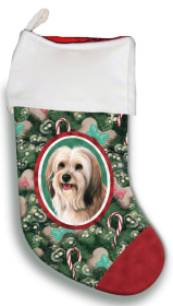 Tibetan Terrier - Cream- Best of Breed Christmas Stocking