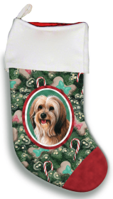 Tibetan Terrier - Red Sable- Best of Breed Christmas Stocking