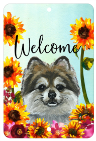 Pomeranian - HHS Welcome Indoor/Outdoor Aluminum Sign