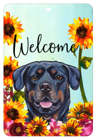 Rottweiler - HHS Welcome Indoor/Outdoor Aluminum Sign