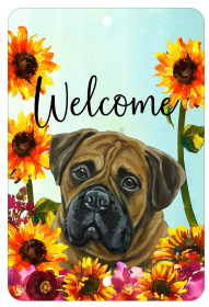 Bullmastiff - HHS Welcome Indoor/Outdoor Aluminum Sign