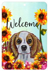 Cavalier King Charles Spaniel  - Blenheim - HHS Welcome Indoor/Outdoor Aluminum Sign