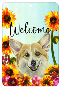 Corgi - HHS Welcome Indoor/Outdoor Aluminum Sign