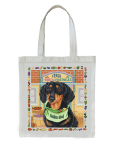 Dachshund Black and Tan  - Tomoyo Pitcher   Dog Breed Tote Bag