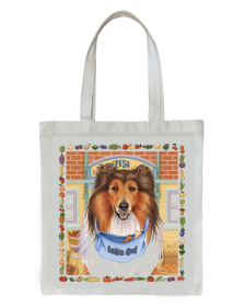 Collie - Tomoyo Pitcher   Dog Breed Tote Bag